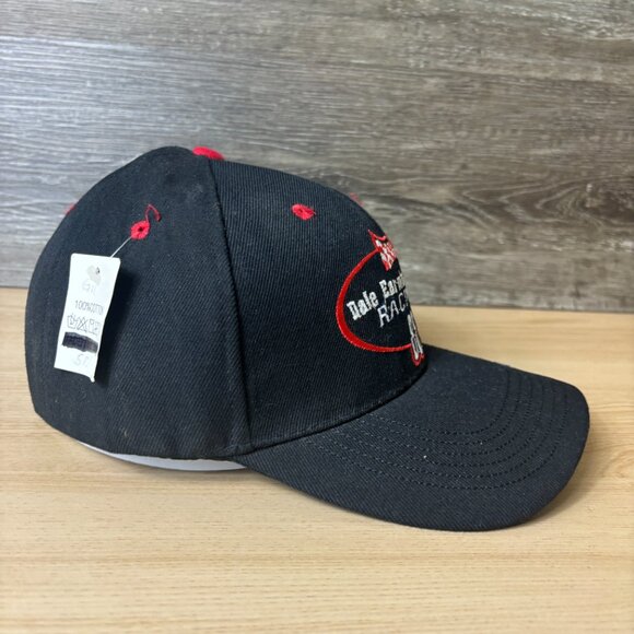 Vintage Nascar Hat Cap Strap Back Black Dale Earnhardt Jr Racing NWT - Picture 6 of 11